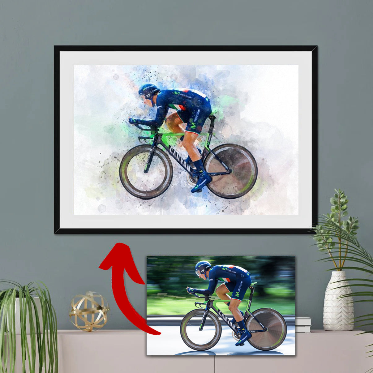 custom unique cycling gift