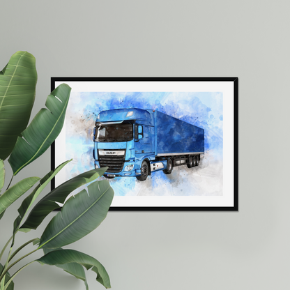 Gift For Lorry Driver | Photo to Painting