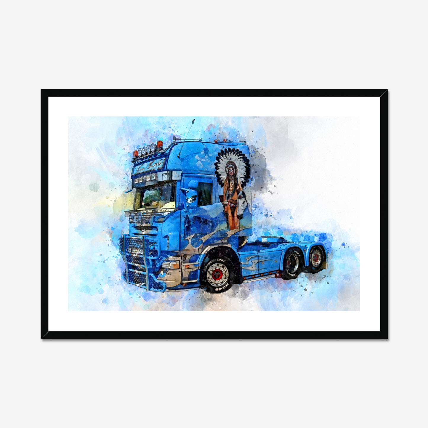 Gift For Lorry Driver | Photo to Painting
