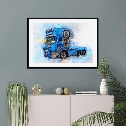 Gift For Lorry Driver | Photo to Painting