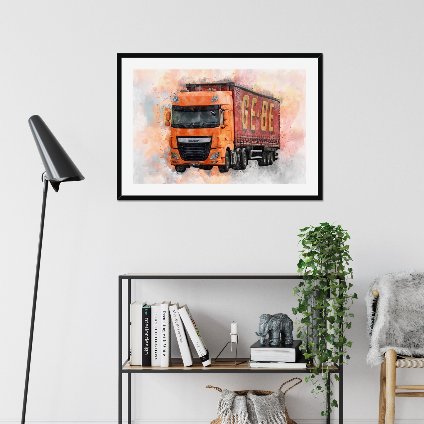 Gift For Lorry Driver | Photo to Painting