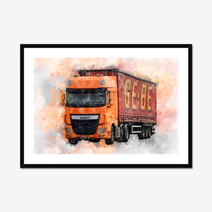 Gift For Lorry Driver | Photo to Painting
